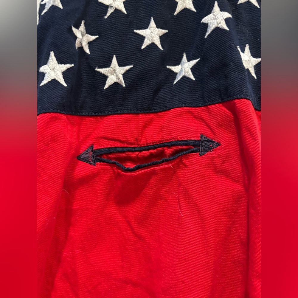 Scully American Flag Button Down Shirt - image 8